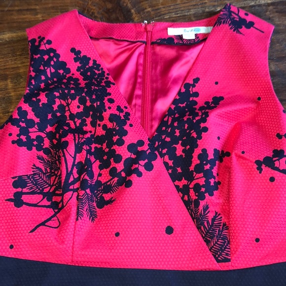 BODEN Stretch Cotton Floral Brocade Dress - Picture 3 of 7